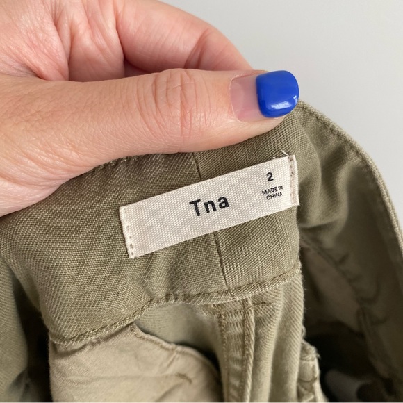 Aritzia tna low rise straight leg pant olive green - Picture 8 of 8